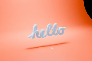 apple hello motion graphics animation