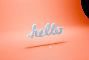 apple hello motion graphics animation