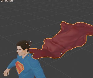 Fake cloth simulation