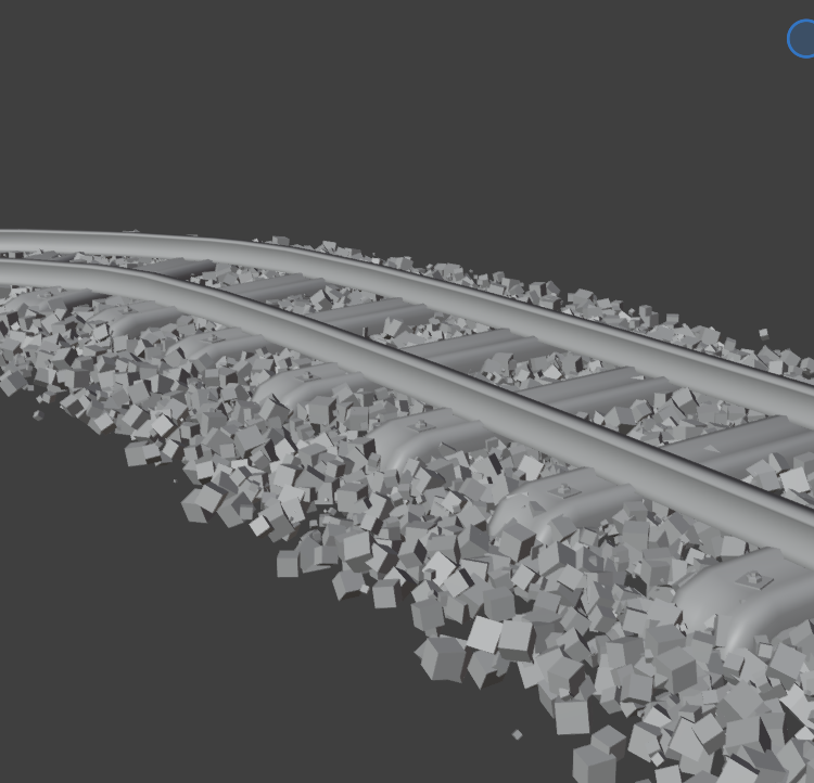 rail road geometry nodes generator